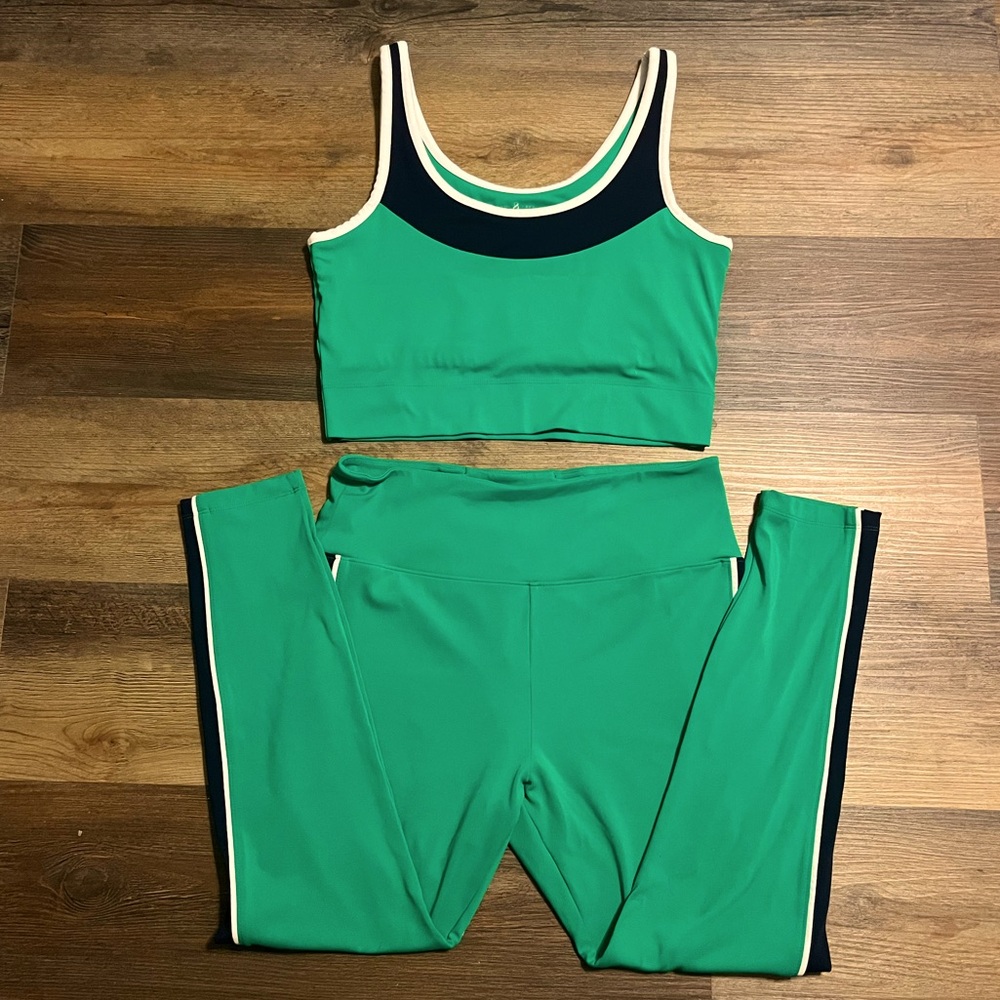 Lou & Grey Luvstretch Legging and Longline Sports Bra Set. Size L.